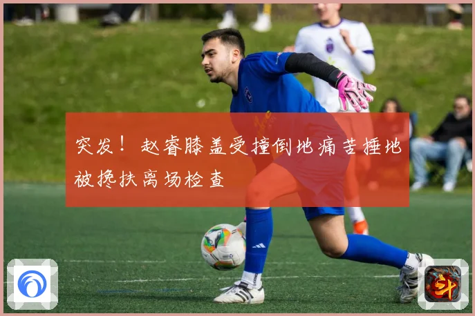 突发！赵睿膝盖受撞倒地痛苦捶地被搀扶离场检查